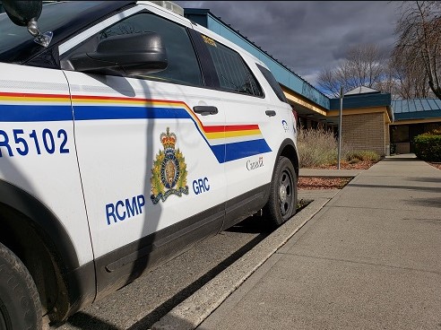 police car parked at curb