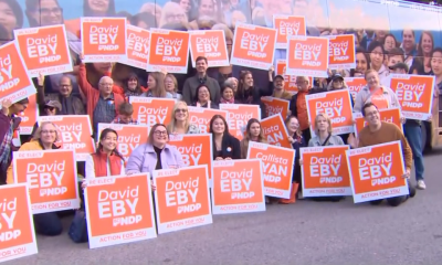 FILE: BC NDP campaign signs.