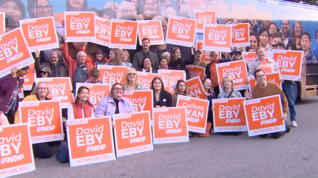 FILE: BC NDP campaign signs.