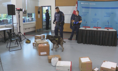 The shipments allegedly contained 397 kilograms of crystal methamphetamine and 1,278 litres of liquid methamphetamine. The CBSA said the seizures would produce a combined total of "approximately 8 million individual doses." (CityNews Image)