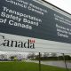 Sign outside the Transportation Safety Board of Canada headquarters