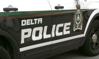 the side of a delta police cruiser