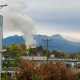 View from the East Vancouver garage fire from Grandview Highway near Boundary Road. (Courtesy Matthew Le Page)