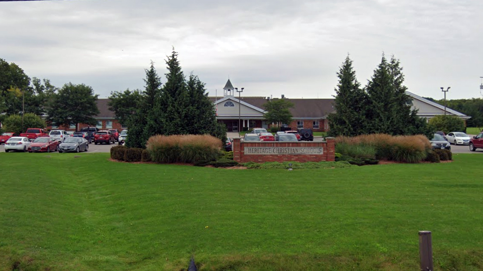 Exterior view of Heritage Christian School in Jordan, Ont.