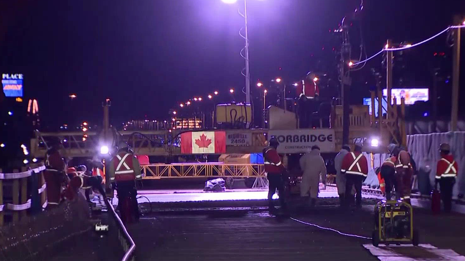 A look at work crews working 24 hours a day on the Gardiner Expressway rehabilitation project.