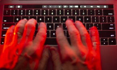 A person using a computer keyboard