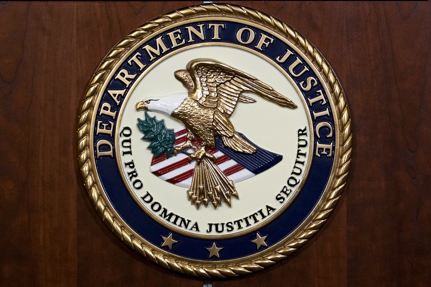 The seal of the U.S. Department of Justice