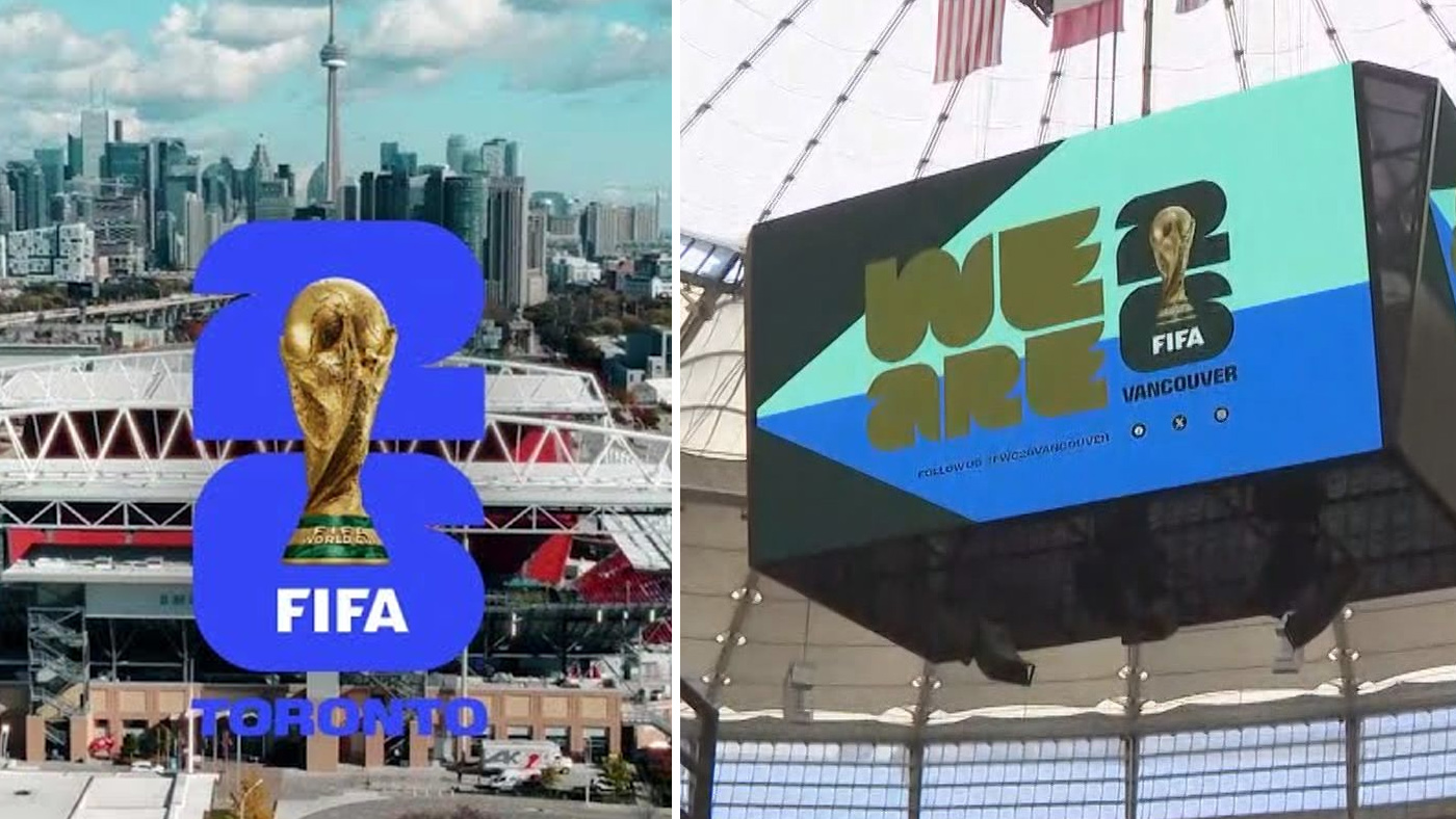 Toronto and Vancouver are announced as host cities for the FIFA World Cup 2026.