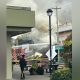 Fire crews continue to battle a raging fire at a restaurant in downtown Langley City.