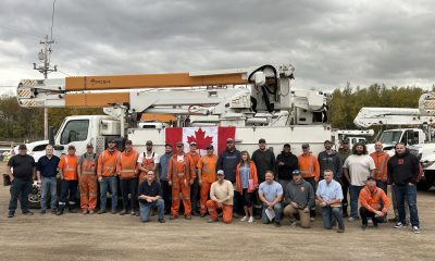 A team of 35 from Nova Scotia Power are shown in Tampa, Florida