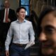 Prime Minister Justin Trudeau makes his way to caucus on Parliament Hill in Ottawa on Oct. 23, 2024