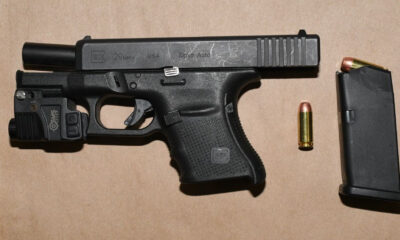 Firearm seized by Toronto police as part of a stolen vehicle investigation