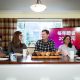 David Eby at a breakfast table in a home in Richmond