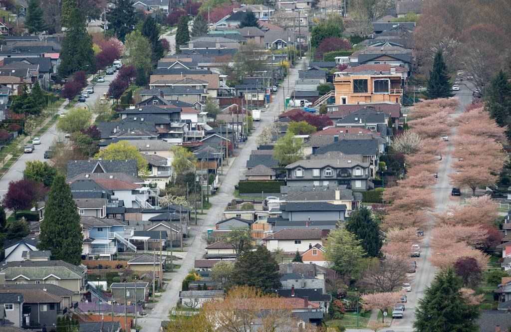 Homes are pictured in Vancouver, Tuesday, Apr 16, 2019. THE CANADIAN PRESS/Jonathan Hayward