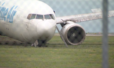 A runway at Vancouver International Airport (YVR) is closed Tuesday after an Amazon PrimeAir cargo airplane ran off the runway during landing overnight.