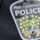 A Peel Regional Police shoulder badge