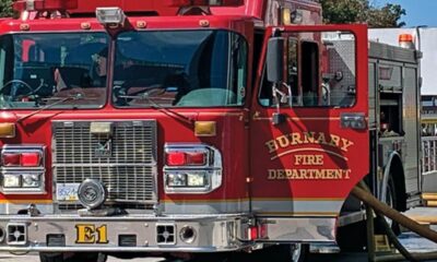 A Burnaby Fire Department fire truck.