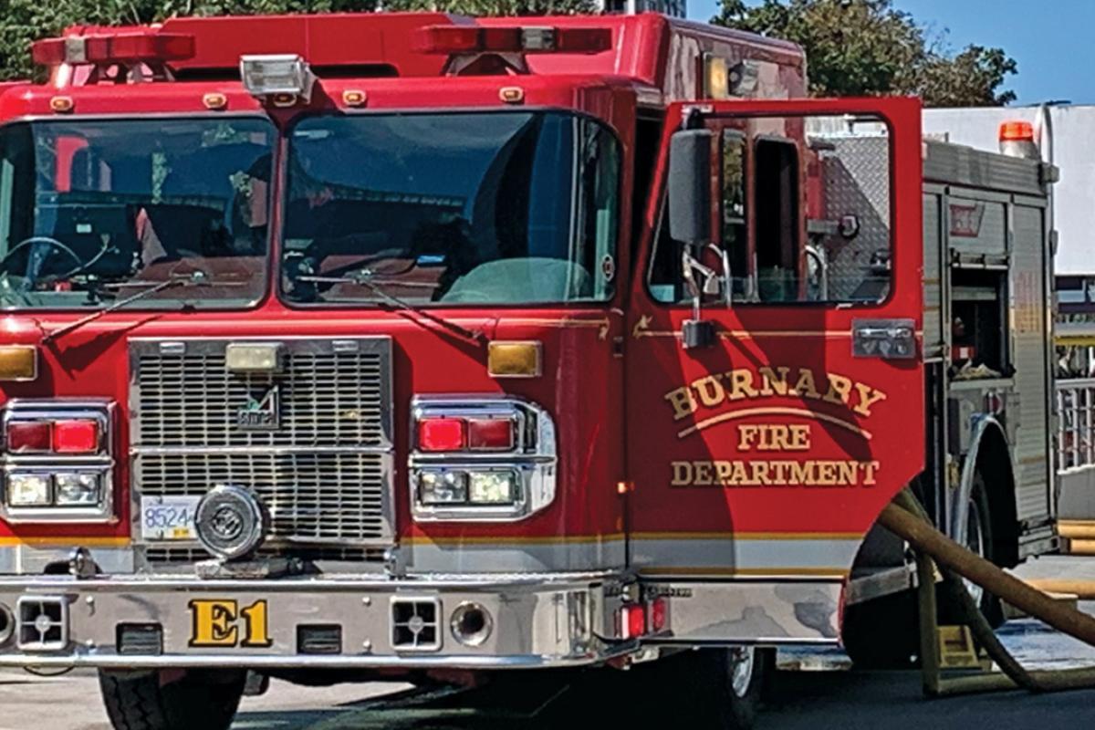 A Burnaby Fire Department fire truck.