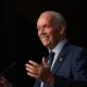 Then-B.C.-Premier John Horgan addresses the Union of B.C. Municipalities Convention, in Whistler, B.C., on Friday, Sept. 16, 2022