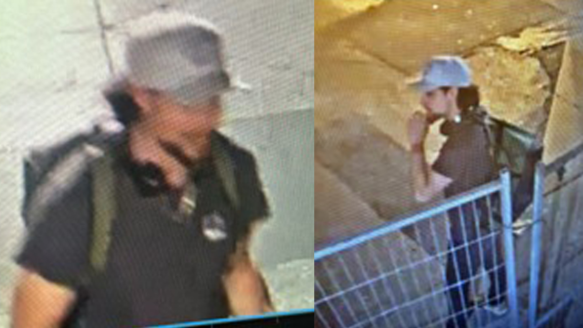 Surveillance photos of man wanted in connection with a sexual assault investigation near Scotiabank Arena