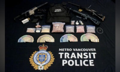 Firearms and fentanyl disguised as dog treats seized by Metro Vancouver Transit Police