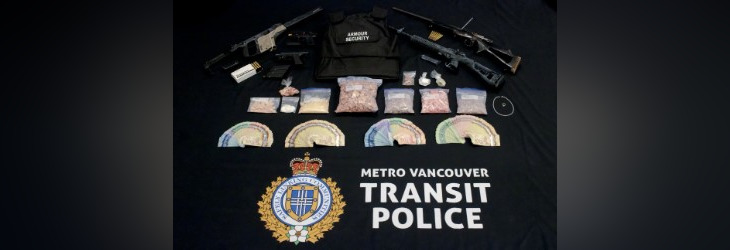 Firearms and fentanyl disguised as dog treats seized by Metro Vancouver Transit Police