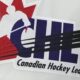 Canadian Hockey League crest is seen on a hockey jersey