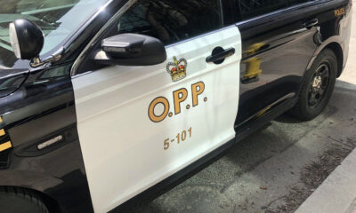 An Ontario Provincial Police vehicle