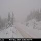 A CCTV image Highway 3 near the Paulson Summit, looking west.