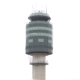 The air traffic control tower at Vancouver International Airport (YVR)