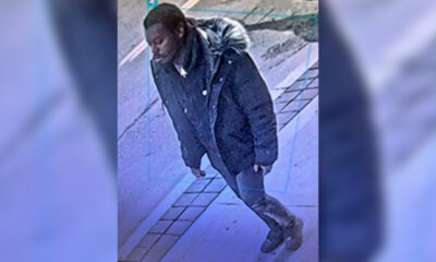 Surveillance photo of a man wanted in connection with a sexual assault investigation in the Bay Street and Adelaide Street area