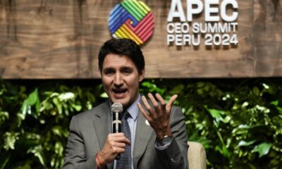 Prime Minister Justin Trudeau meets with South American leaders in Peru