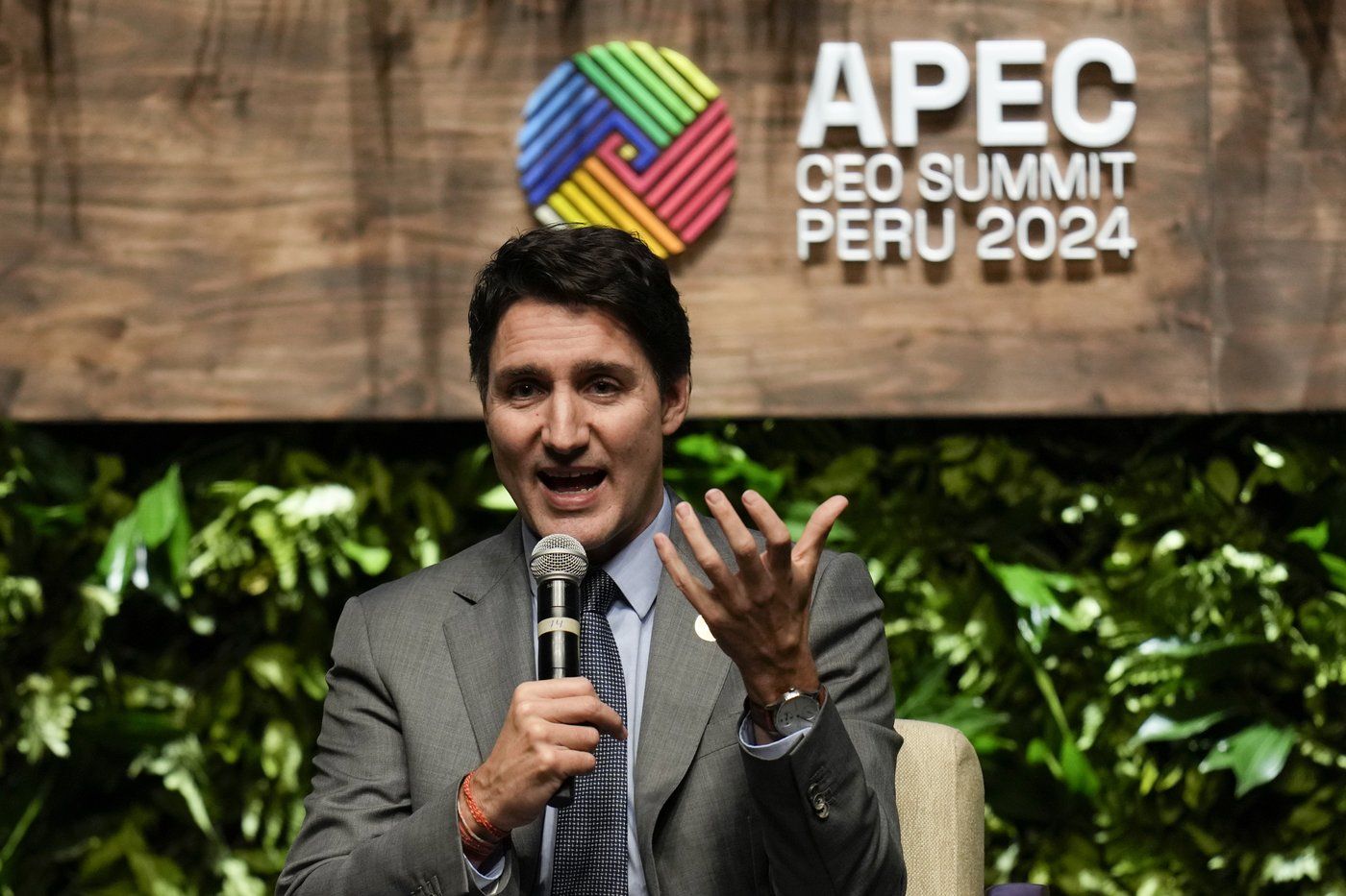 Prime Minister Justin Trudeau meets with South American leaders in Peru