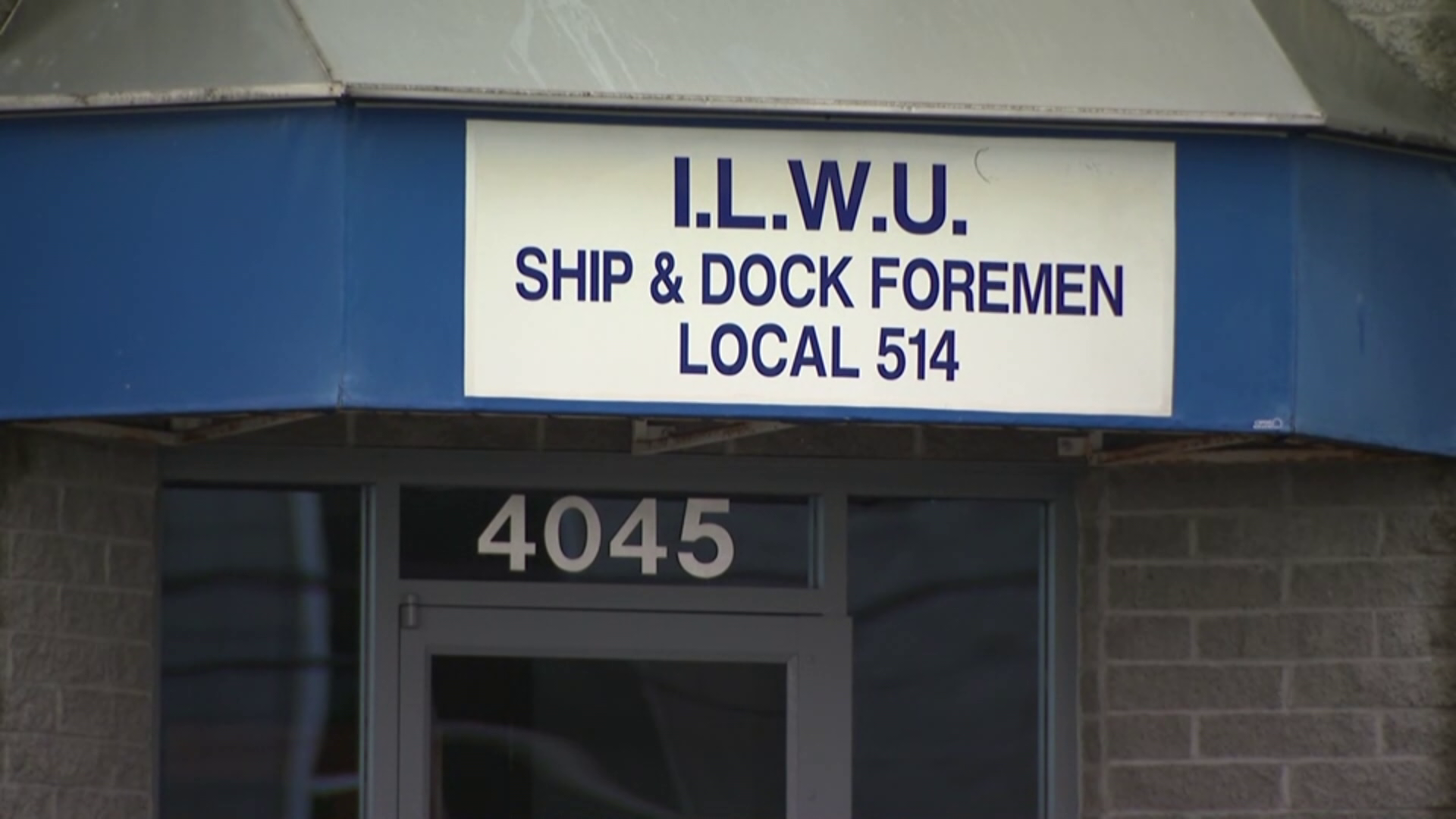 The International Longshore and Warehouse Union Local 514 office in Vancouver on Monday November 5, 2024.