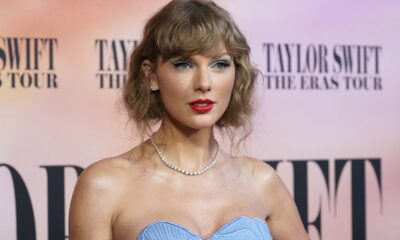 FILE - Taylor Swift arrives at the world premiere of the concert film "Taylor Swift: The Eras Tour" in Los Angeles on Oct. 11, 2023.