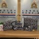 Wrapped gifts on a table in Langley RCMP headquarters