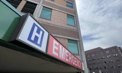 The exterior of Michael Garron Hospital in Toronto, Ontario.