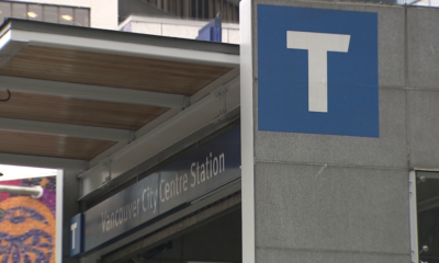 Vancouver City Centre Station SkyTrain Train Transit TransLink Pacific Centre Canada Line