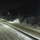 Snow can be seen on the Coquihalla Highway about 61 km south of Merritt just before 7:30 p.m. on Dec. 7, 2024.