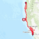 Map of affected areas in California and Oregon