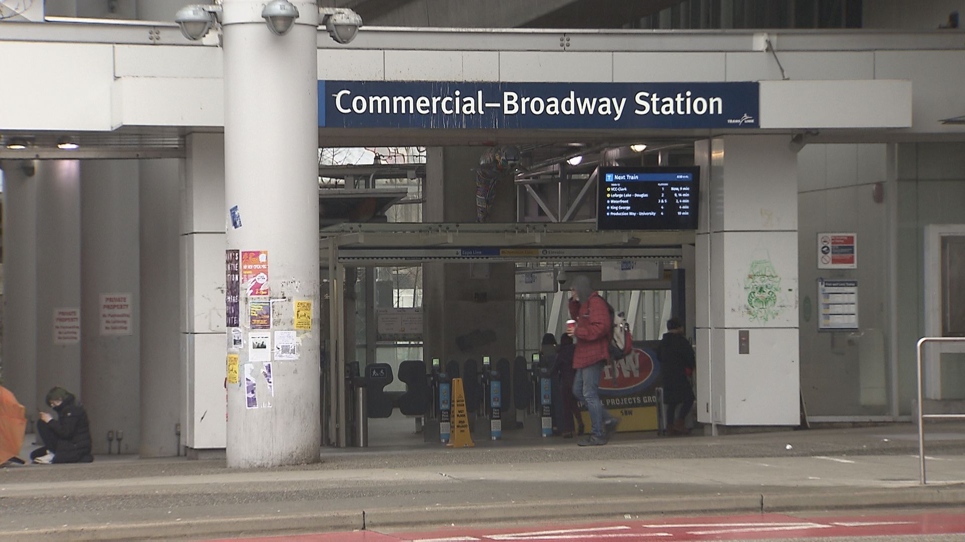 Entrance to the Commercial-Broadway Station.