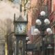 The Gastown Steam Clock issuing steam