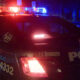 A Toronto Police Service cruiser is seen at night.