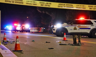 A crime scene is seen in Agassiz, B.C. following a police-involved shooting on Thursday June 19, 2025. (1st Due Media Image)