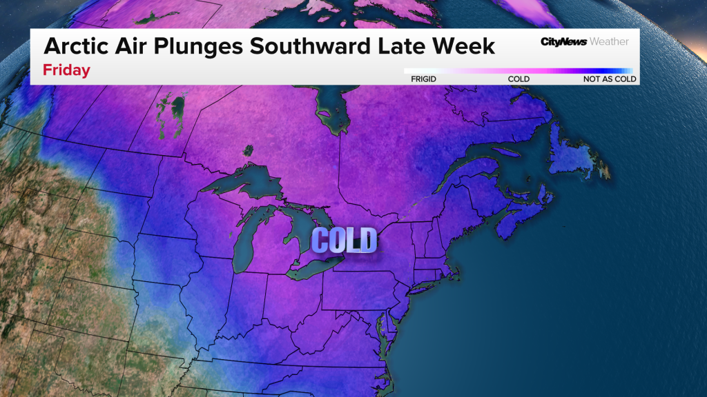 Polar vortex with a weak jet stream explained Graphic: CITYNEWS