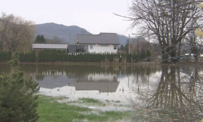 Flooding is seen in Abbotsford on Dec. 11, 2025.
