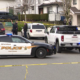 Abbotsford Police on scene of a fatal gang-related shooting on Friday January 9, 2025.